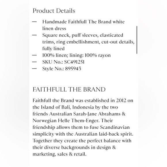 Faithfull the brand Almere cutout linen mini dress - Picture 3 of 11